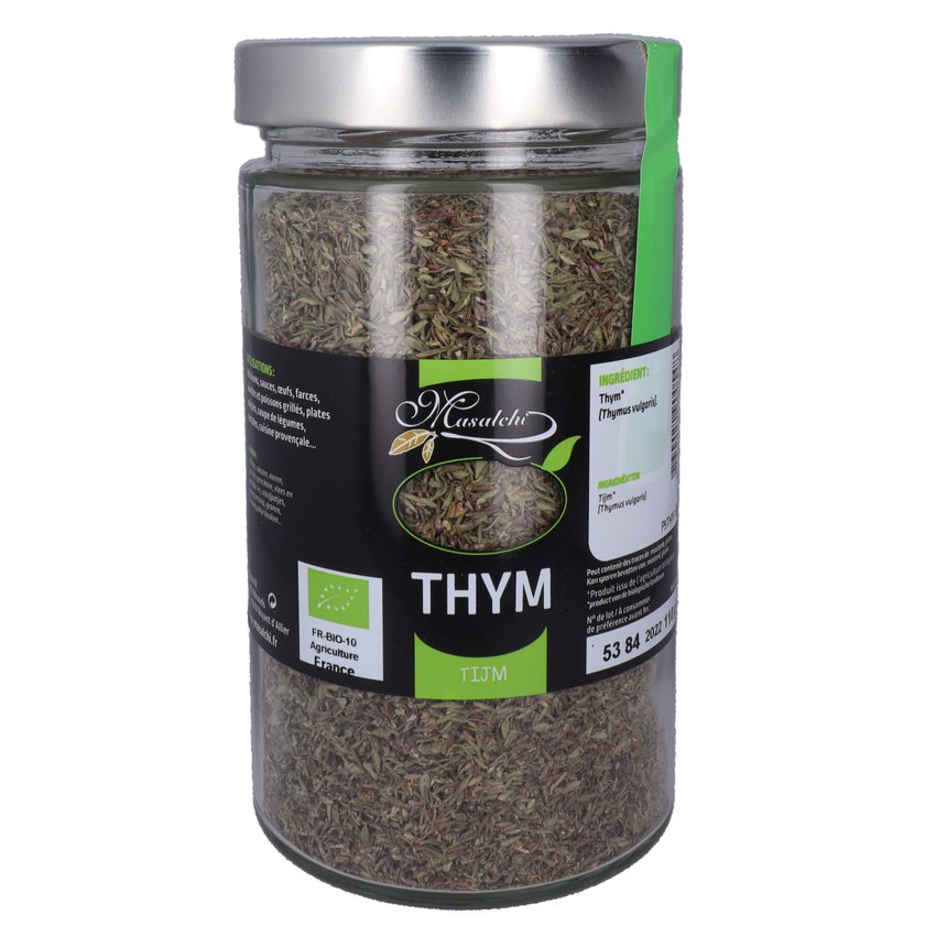 Thym bio* FRANCE - Flocon - Pot verre 720 ml 110 g épice bio